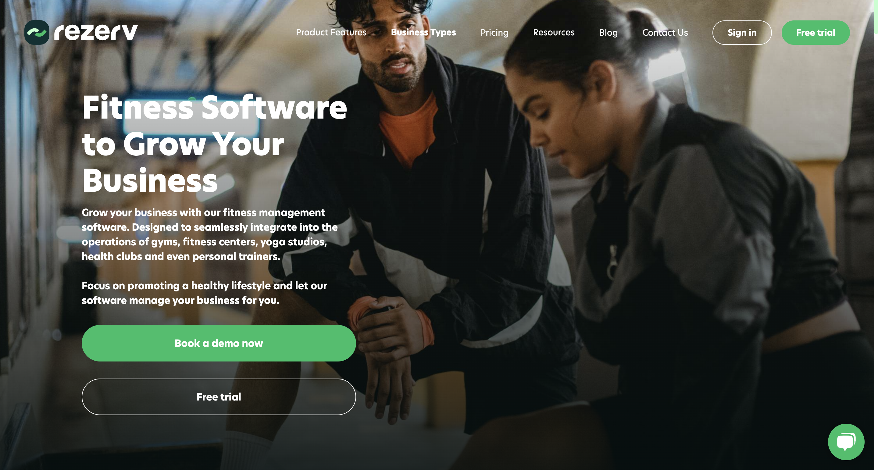 Rezerv is one of the top pilates studio management softwares 